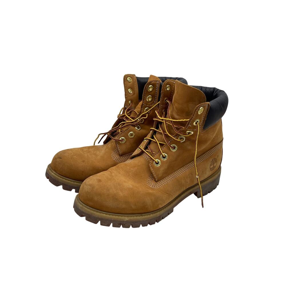 Timberland 6 Inch Premium Waterproof Wheat Nubuck Boots 10061 Mens 8.5M